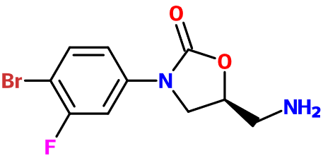 (图片) MC005217 (S)-5-(Amino-Me)-3-(4-Br-3-F-phenyl)oxazolidin-2-one